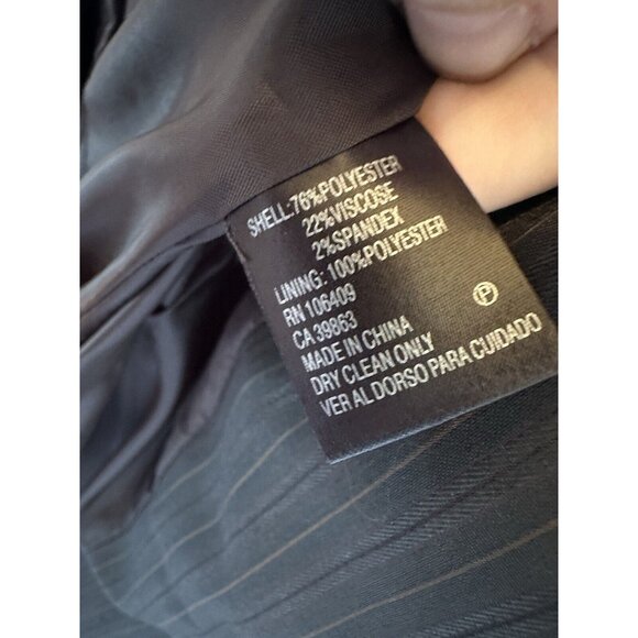 Antonio Melani Blazer‎ Jacket Women 0 Brown Gold Pinstripe Party Career Workwear - Picture 9 of 9